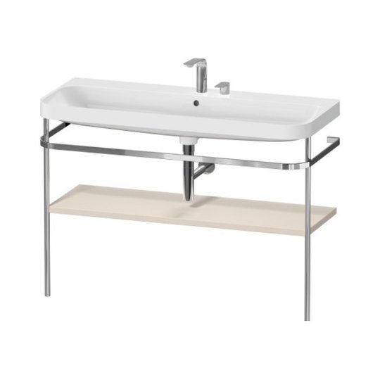 Меблевий комплект з раковиною на 2 отвори і консоллю,117, 5х49 см, Duravit Happy D. 2 Plus, сіро-коричневий супер матовий (HP4839E83830000) Duravit Меблеві комплекти