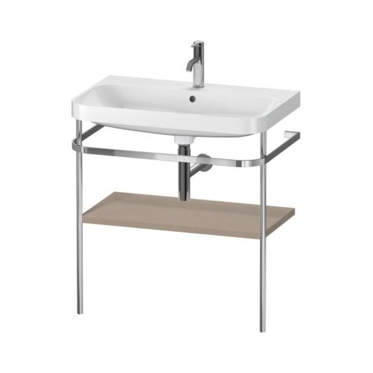 Меблевий комплект з раковиною на 1 отвір і консоллю, 77, 5х49 см, Duravit Happy D. 2 Plus, лляної декор (HP4837O7575) Duravit Меблеві комплекти