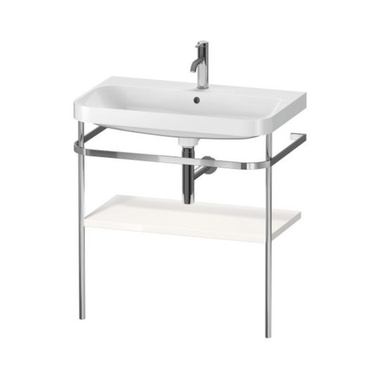 Меблевий комплект з раковиною на 1 отвір і консоллю, 77, 5х49 см, Duravit Happy D. 2 Plus, білий матовий (HP4837O3636) Duravit Меблеві комплекти