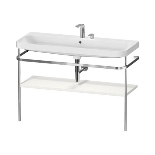 Меблевий комплект з раковиною на 2 отвори і консоллю,117, 5х49 см, Duravit Happy D. 2 Plus, білий шовковисто-матовий (HP4839E39390000) Duravit Меблеві комплекти