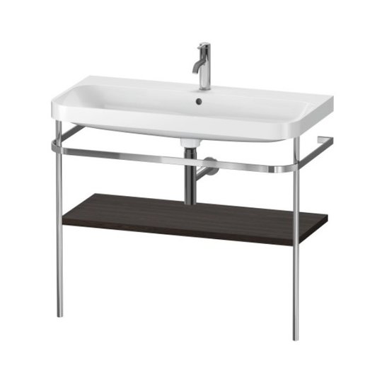 Мебельный комплект с раковиной на 1 отверстие и консолью, 97,5х49 см, Duravit Happy D.2 Plus, орех (HP4838O6969) Duravit Мебельные комплекты