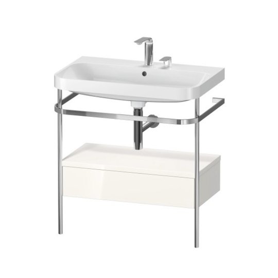 Меблевий комплект з раковиною на 2 отвори і консоллю, 77, 5х49 см, Duravit Happy D. 2 Plus, білий матовий (HP4842E3636) Duravit Меблеві комплекти