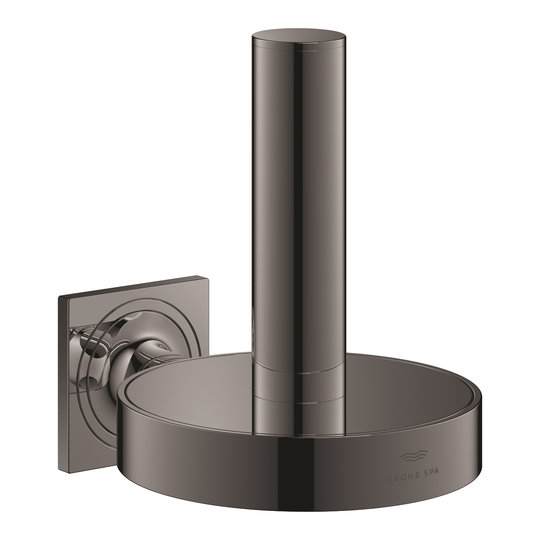 Бумагодержатель Grohe Allure New, темный графит глянцевый (40956A01) Бумагодержатели Grohe