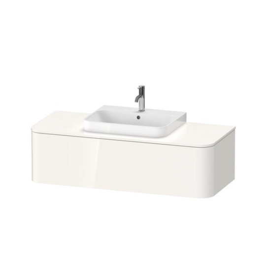 Тумба подвесная под раковину в центре 130х55 см Duravit Happy D.2 Plus, белый (HP4932M2222) Duravit Тумбы