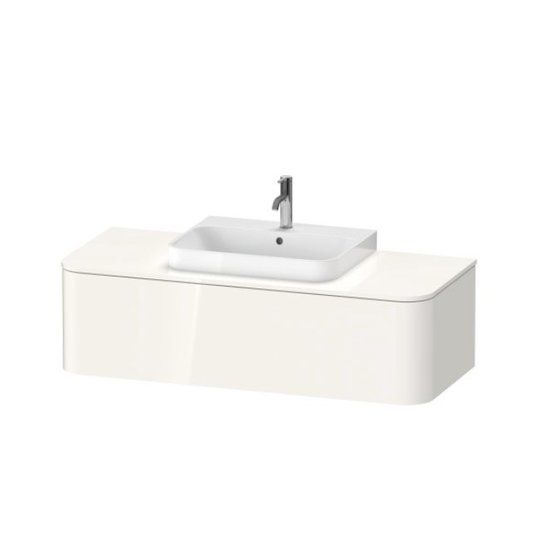 Тумба подвесная под раковину в центре 130х55 см Duravit Happy D.2 Plus, белый (HP4942M2222) Duravit Тумбы
