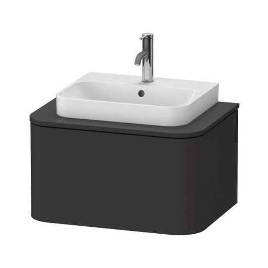 Тумба подвесная 65х48 см Duravit Happy D.2 Plus, графит (HP494008080) Duravit Тумбы