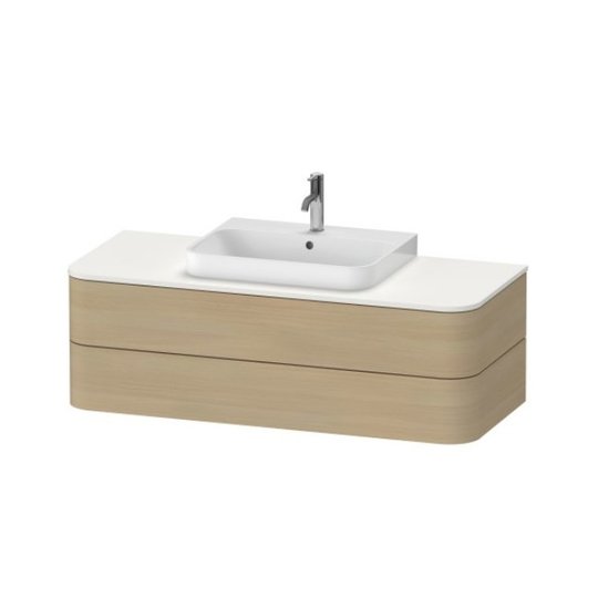 Тумба подвесная 130х55 см Duravit Happy D.2 Plus, дуб (HP496207171) Duravit Тумбы