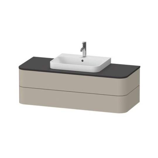 Тумба подвесная 130х55 см Duravit Happy D.2 Plus, серо-коричневый (HP496206060) Duravit Тумбы