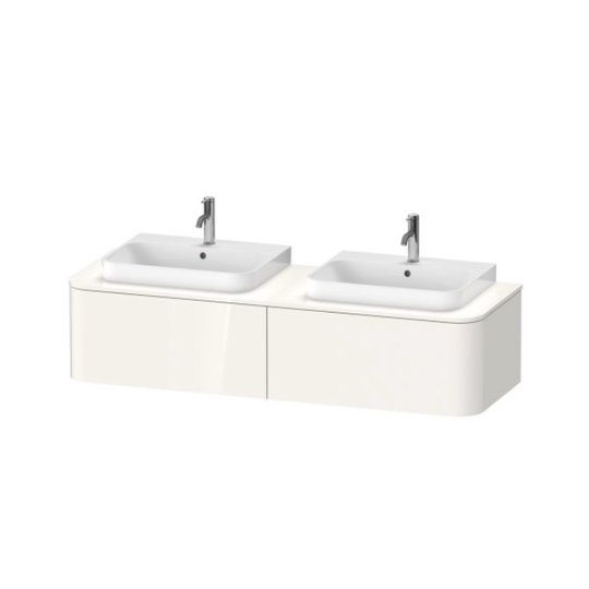 Тумба подвесная на 2 раковины 160х55 см Duravit Happy D.2 Plus, белый (HP4946B2222) Duravit Тумбы