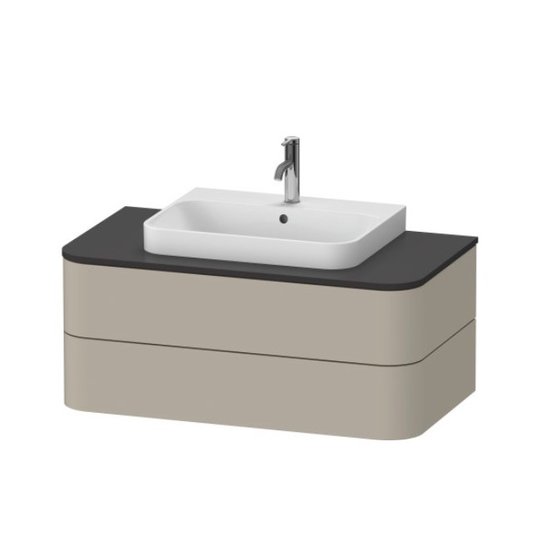 Тумба подвесная 100х55 см Duravit Happy D.2 Plus, серо-коричневый (HP497106060) Duravit Тумбы