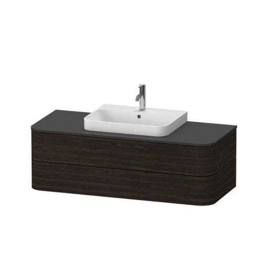 Тумба подвесная 130х55 см Duravit Happy D.2 Plus, орех (HP497206969) Duravit Тумбы