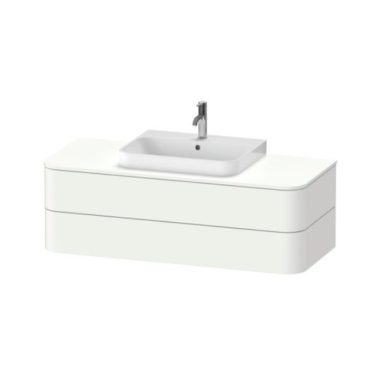 Тумба подвесная 130х55 см Duravit Happy D.2 Plus, белый матовый (HP496203636) Duravit Тумбы