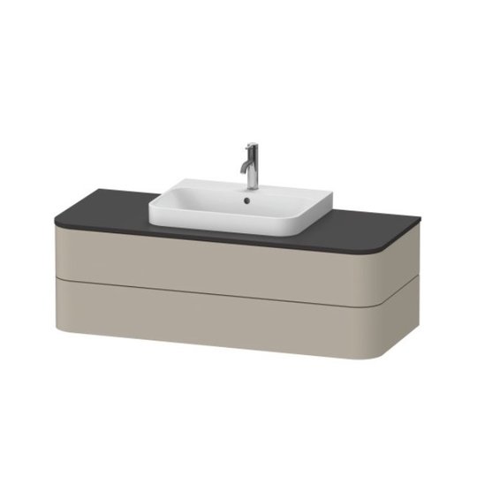 Тумба подвесная 130х55 см Duravit Happy D.2 Plus, серо-коричневый (HP497206060) Duravit Тумбы