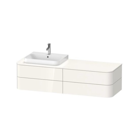 Тумба підвісна під раковину зліва 160х55 см Duravit Happy D. 2 Plus, білий (HP4963L2222) Duravit Тумби