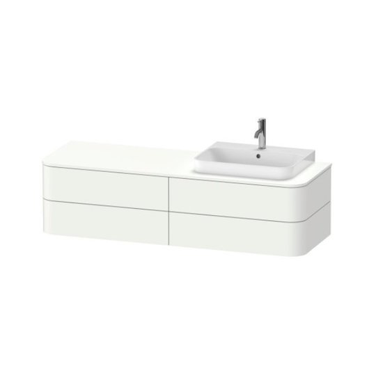 Тумба подвесная под раковину справа 160х55 см Duravit Happy D.2 Plus, белый матовый (HP4963R3636) Duravit Тумбы