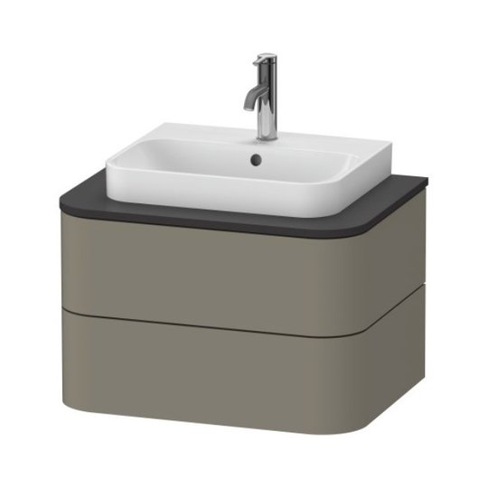Тумба подвесная 65х48 см Duravit Happy D.2 Plus, серый камень (HP496009292) Duravit Тумбы