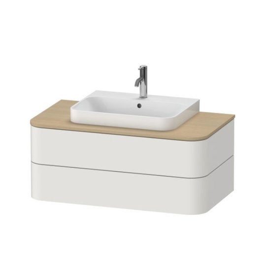 Тумба підвісна 100х55 см Duravit Happy D. 2 Plus, білий шовковисто-матовий (HP497103939) Duravit Тумби