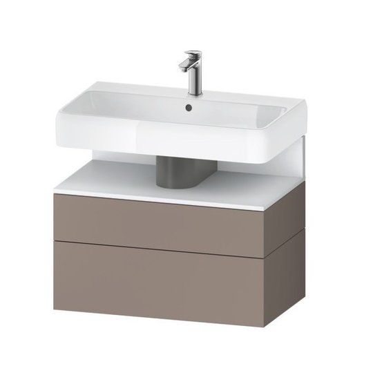 Тумба подвесная под раковину 79х59 см Duravit Qatego, базальт матовый (QA4394018430000) Duravit Тумбы