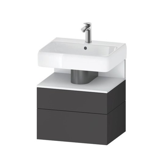 Тумба подвесная под раковину 59х59 см Duravit Qatego, графит матовый (QA4393018490000) Duravit Тумбы