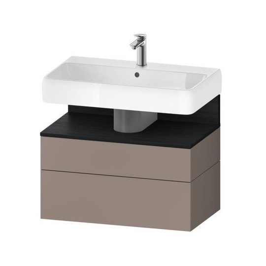 Тумба підвісна під раковину 79х59 см Duravit Qatego, базальт матовий (QA4394016430000) Duravit Тумби