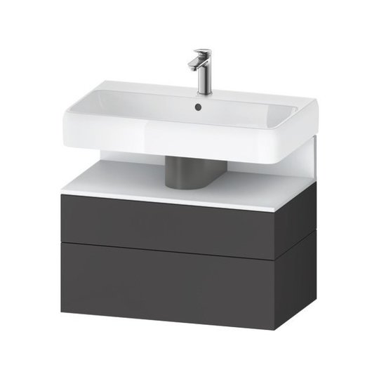 Тумба подвесная под раковину 79х59 см Duravit Qatego, графит матовый (QA4394018490000) Duravit Тумбы