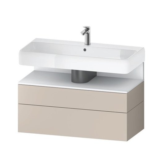 Тумба підвісна під раковину 99х59 см Duravit Qatego, сіро-коричневий (QA4395018910000) Duravit Тумби