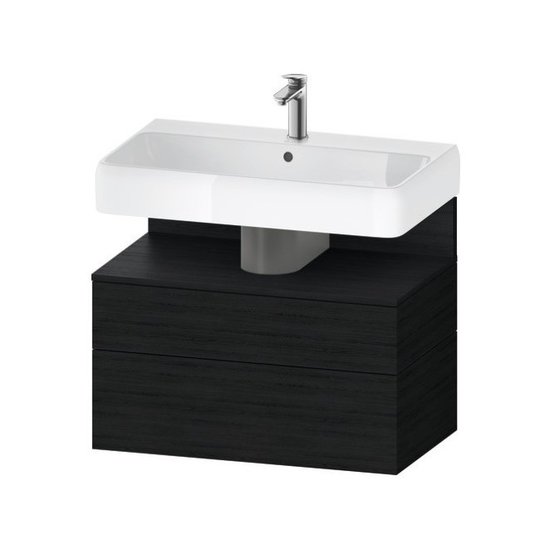 Тумба підвісна під раковину 79х59 см Duravit Qatego, дуб чорний (QA4394016160000) Duravit Тумби