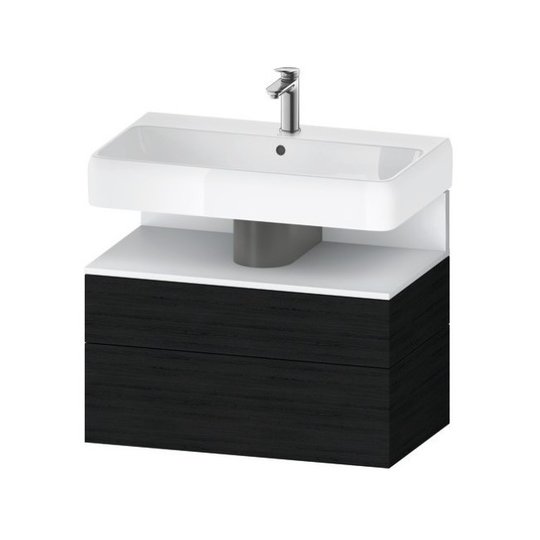 Тумба підвісна під раковину 79х59 см Duravit Qatego, дуб чорний (QA4394018160000) Duravit Тумби