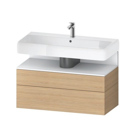 Тумба підвісна під раковину 99х59 см Duravit Qatego, дуб (QA4395018300000) Duravit Тумби