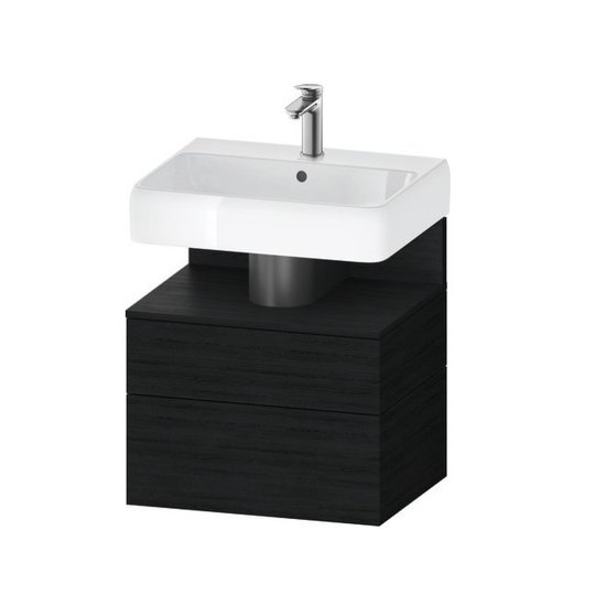 Тумба подвесная под раковину 59х59 см Duravit Qatego, дуб черный (QA4393016160000) Duravit Тумбы