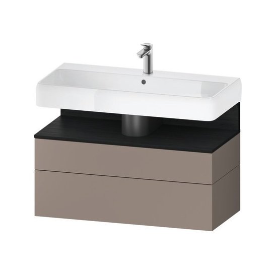 Тумба подвесная под раковину 99х59 см Duravit Qatego, базальт матовый (QA4395016430000) Duravit Тумбы