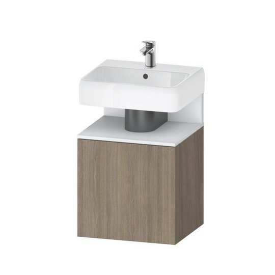 Тумба подвесная под раковину 49х64,5 см, петли слева Duravit Qatego, дуб терра (QA4077L18350000) Duravit Тумбы