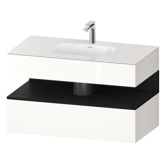Меблевий комплект з консоллю і раковиною 100х55 см Duravit Qatego, білий (QA4786016220000) Duravit Меблеві комплекти