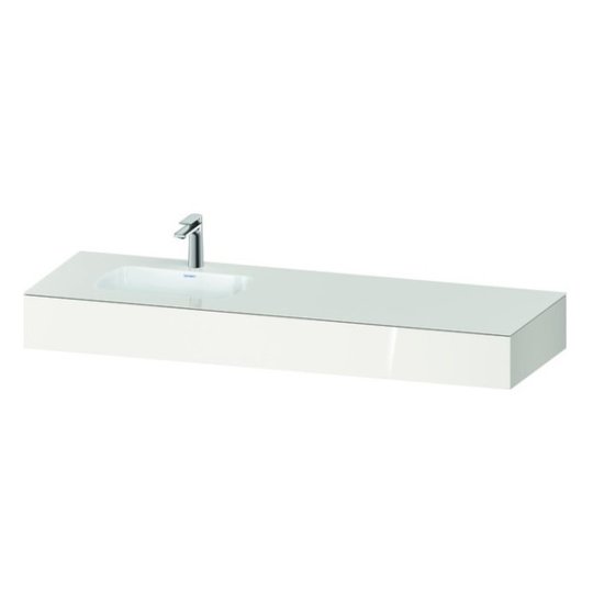Меблевий комплект з консоллю і раковиною зліва, 160х55 см Duravit Qatego, білий (QA4693022220000) Duravit Меблеві комплекти