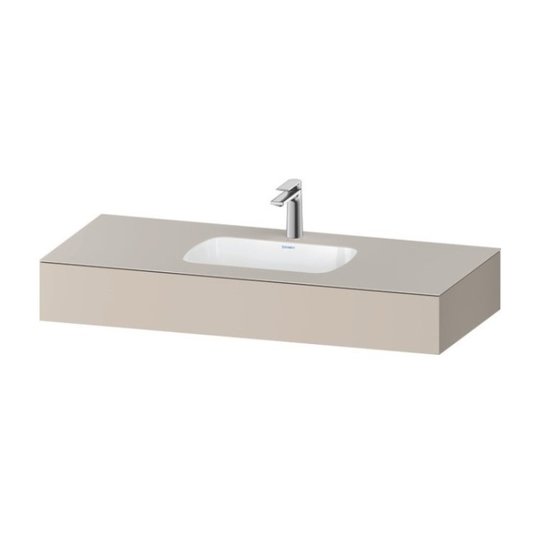 Меблевий комплект з консоллю і раковиною, 120х55 см Duravit Qatego, сіро-коричневий (QA4692091910000) Duravit Меблеві комплекти