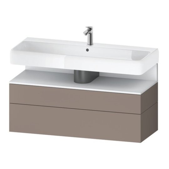 Тумба подвесная под раковину 119х59 см Duravit Qatego, базальт матовый (QA4396018430000) Duravit Тумбы