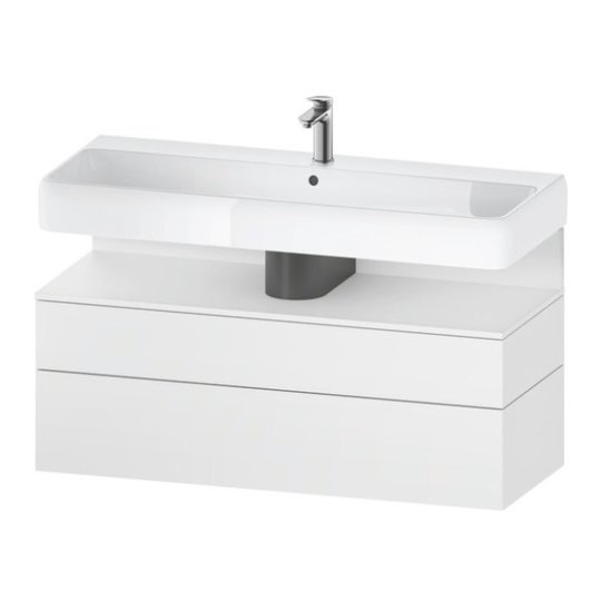 Тумба подвесная под раковину 119х59 см Duravit Qatego, белый матовый (QA4396018180000) Duravit Тумбы