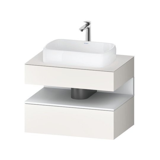 Тумба подвесная под раковину, 80х55 см Duravit Qatego, белый супер матовый (QA4730018840000) Duravit Тумбы