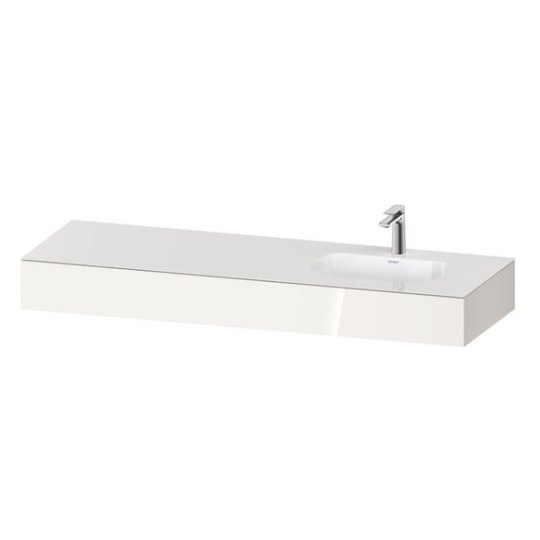 Мебельный комплект с консолью и раковиной справа, 160х55 см Duravit Qatego, белый (QA4694022220000) Duravit Мебельные комплекты