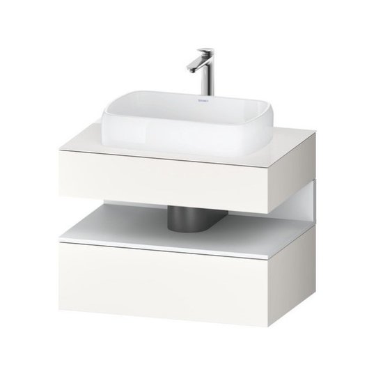 Тумба подвесная под раковину, 80х55 см Duravit Qatego, белый (QA4730018220000) Duravit Тумбы