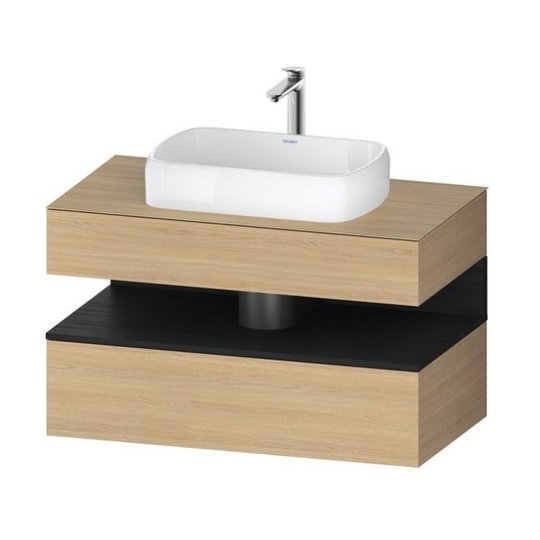 Тумба подвесная под раковину, 100х55 см Duravit Qatego, дуб (QA4731016300000) Duravit Тумбы