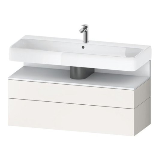Тумба подвесная под раковину 119х59 см Duravit Qatego, белый супер матовый (QA4396018840000) Duravit Тумбы