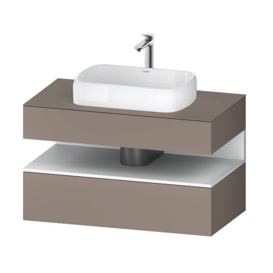 Тумба підвісна під раковину, 100х55 см Duravit Qatego, базальт матовий (QA4731018430000) Duravit Тумби