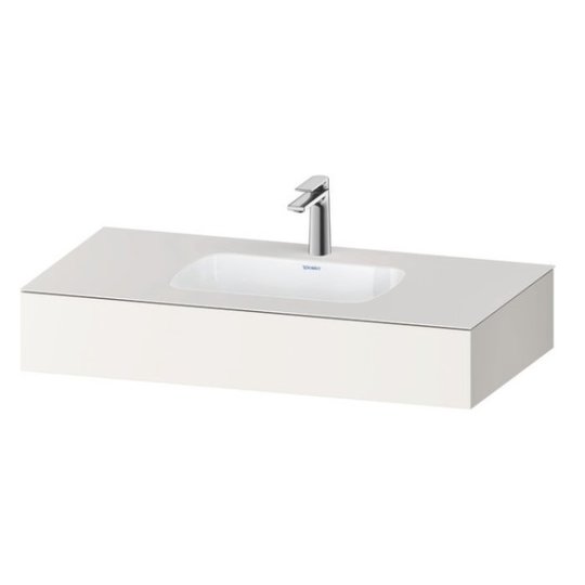 Меблевий комплект з консоллю і раковиною 100х55 см Duravit Qatego, білий супер матовий (QA4691084840000) Duravit Меблеві комплекти