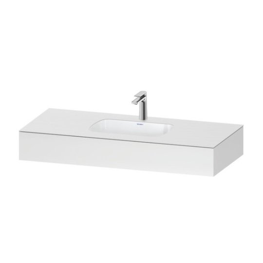 Мебельный комплект с консолью и раковиной, 120х55 см Duravit Qatego, белый матовый (QA4692018180000) Duravit Мебельные комплекты