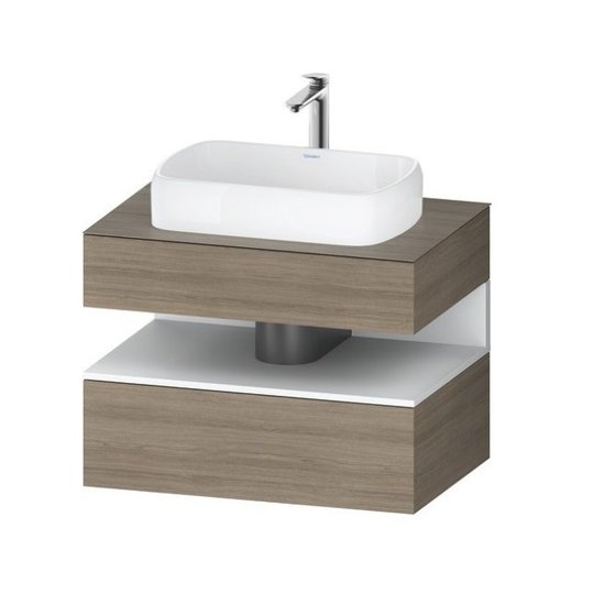 Тумба подвесная под раковину, 80х55 см Duravit Qatego, дуб терра (QA4730018350000) Duravit Тумбы