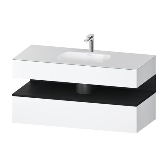 Меблевий комплект з консоллю і раковиною 120х55 см Duravit Qatego, білий матовий (QA4787016180000) Duravit Меблеві комплекти