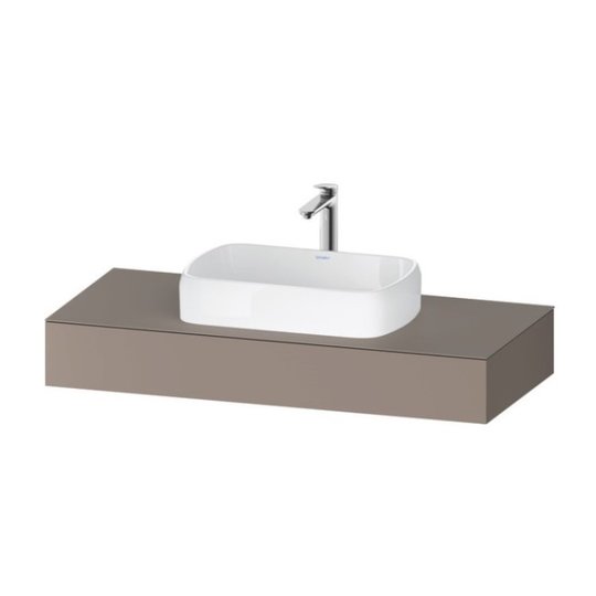 Консоль подвесная под раковину, 120х55 см Duravit Qatego, базальт матовый (QA4802043430000) Duravit Консоль