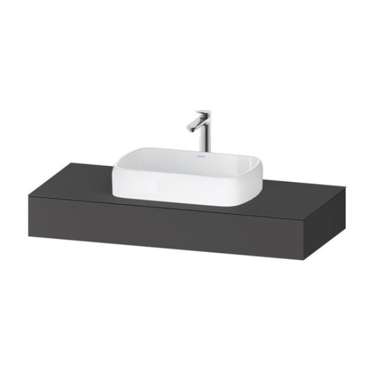 Консоль подвесная под раковину, 120х55 см Duravit Qatego, графит матовый (QA4802049490000) Duravit Консоль
