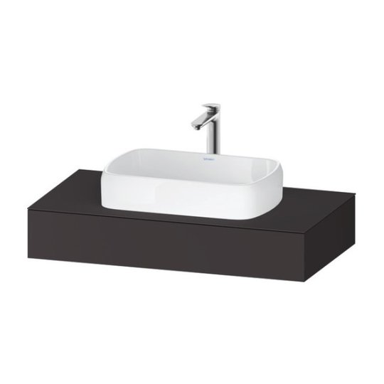 Консоль підвісна під раковину, 100х55 см Duravit Qatego, графіт супер матовий (QA4801080800000) Duravit Консоль